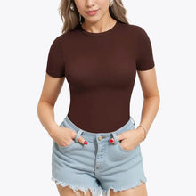 Ofertă 1+1 Bodysuit Modelator Tanga cu Mânecă Scurtă RunwayShape - Crew Neck