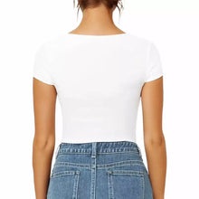 Ofertă 1+1  Bodysuit Modelator Tanga cu Mânecă Scurtă RunwayShape - Square Neck